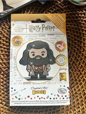 Wizarding World Harry Potter Crystal Art Buddies Black & Brown “Hagrid” New